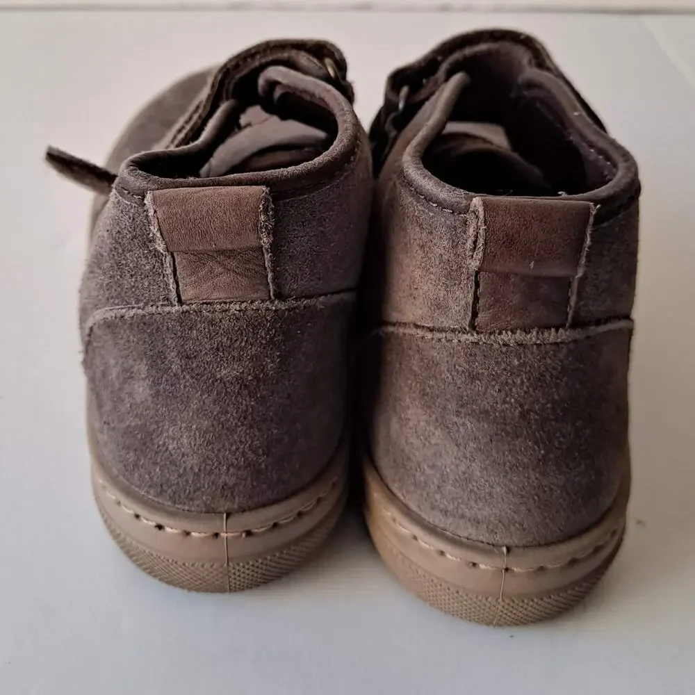 Cienta 93887 Suede Eco Friendly Ankle Boots Gray Brown Kids Boys Size US 2.5